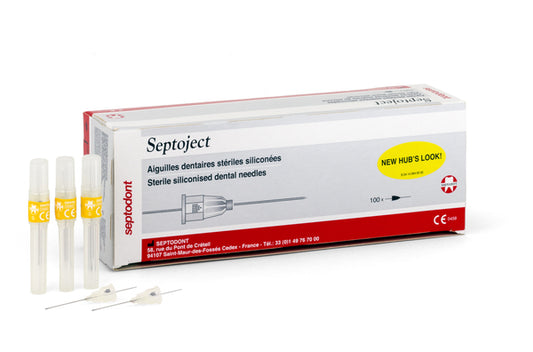 Aiguilles Septoject 0.4 × 25 mm – Septodont – Boîte de 100