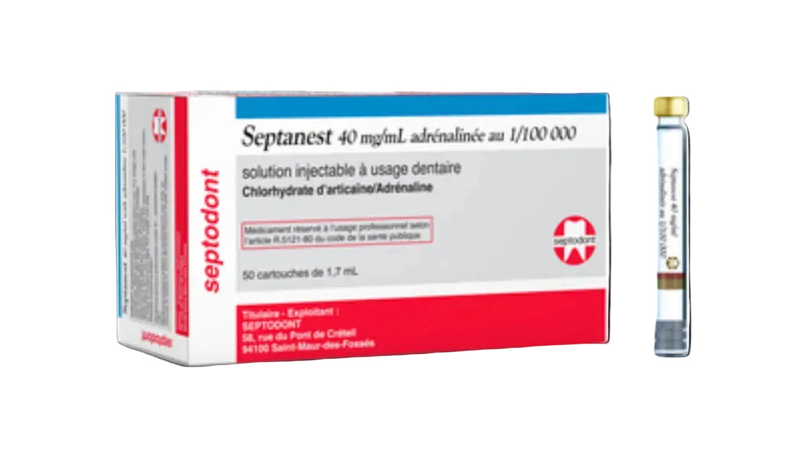 Septanest 40mg/ml adrénalinée au 1/100.000